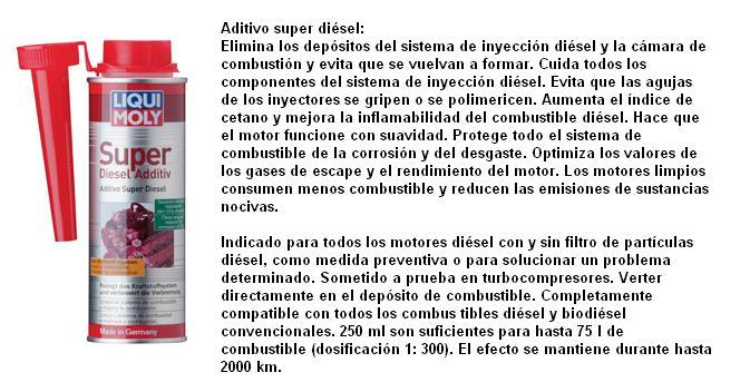 Aditivo Liqui Moly 2504 super diesel: información y comprar