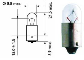 Amolux 503 - LAMP LANCIA 24V 3W BA7S