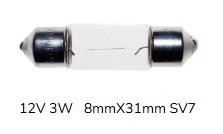 Amolux 511 - LAMPARA PLAFONIER 12V 3W 8X31
