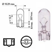 Amolux 527 - LAMP WEDGE-CU¤A T-10 12V 5W
