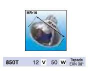 Amolux 850T - HALOG.DICROICA 12V50W EXN 38º TAPAD
