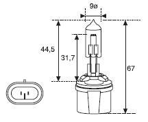 Amolux 885 - LAMPARA HALOGENA USA 12V 50W PG-13