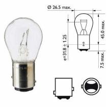 Amolux 91 - LAMP STOP 12V 21/5W BAY15D P25