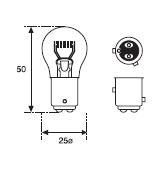 Amolux 95 - LAMP 12V 21/4W ESPECIALBAZ-15D