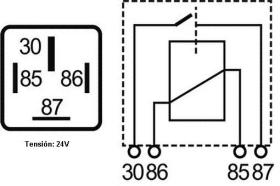 Beru 22400111 - RELE 24V/40A