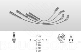 Bougicord 2457 - JUEGO DE CABLES