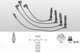 Bougicord 4163 - JUEGO DE CABLES