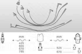 Bougicord 4310 - JUEGO CABLES  DE BUJIA