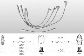 Bougicord 7121 - JUEGO DE CABLES