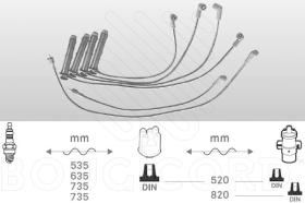 Bougicord 7214 - JUEGO DE CABLES