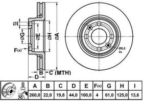 BREMBO 09907810 - DISCOS DE FRENO DELANTEROS