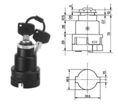 Cobo 14156000 - LLAVE CONTACTO FIAT