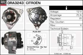 Delco Remy DRA3243 - ALTERNADOR CITROEN,PEUGEOT