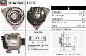  DRA3536 - ALTERNADOR FORD,MAZDA