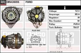 Delco Remy DRA3655 - ALTERNADOR FORD,LDV