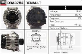  DRA3754 - ALTERNADOR RENAULT,DACIA