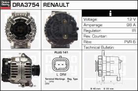 Delco Remy DRA3754 - ALTERNADOR RENAULT,DACIA