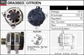 Delco Remy DRA3823 - ALTERNADOR FIAT,CITROEN,PEUGEOT,LAN