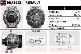 Delco Remy DRA3923 - ALTERNADOR RENAULT