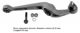 Eurocom Lemforder ZF 12065 - BRAZO DE SUSPENSION DEREHO C15 DIESEL