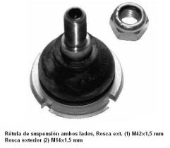  28335 - ROTULA DE SUSPENSION PEUGEOT 407