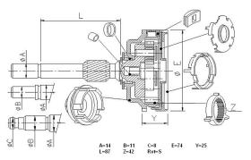 Ghibaudi 2209 - EJE REDUCTOR