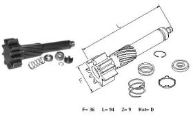 Ghibaudi 2228 - KIT ENGRANAJE