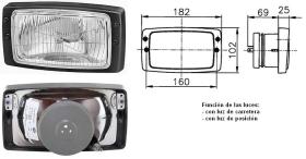 Hella 1AB006213011 - FARO MONTAJE EMPOTR.TRACTORES