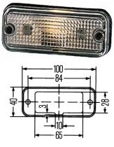 Hella 2PF961167021 - LUZ DE POSICION BLANCA