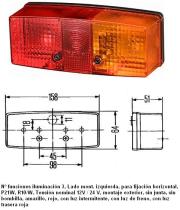 Hella 2SD003184031 - LUZ POSTERIOR IZQUIERDA 3 SERVICIOS