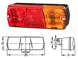 Hella 2SD001680281 - LUZ POST.DCH.3 SERVICIOS