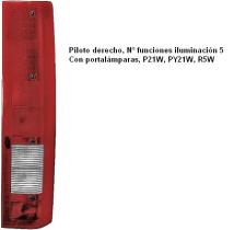Hella 2SK008208061 - PILOTO TRASERO DERECHO CON PORTALAMPARAS IVECO DAILY 5/99->