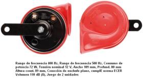 Hella 3FH007424811 - J.BOCINAS MICRO TE-16 12V S/RELE