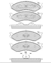 Icer 140968000 - PASTILLAS DE FRENO DELANTERAS