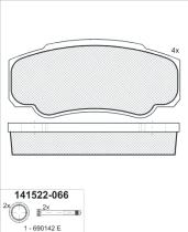 Icer 141524066 - PASTILLAS DE FRENO TRASERAS