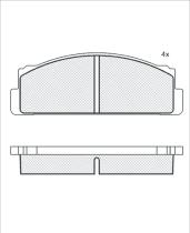  180068000 - PASTILLAS DE FRENO DELANTERAS (USE 180240)