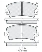 Icer 180098000 - PASTILLAS DE FRENO TRASERAS