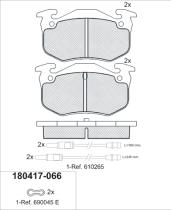 Icer 180417066 - PASTILLAS DE FRENO DELANTERAS / TRASERAS