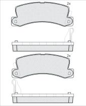 Icer 180734000 - PASTILLAS DE FRENO TRASERAS