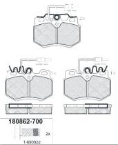 Icer 180862700 - PASTILLAS DE FRENO DELANTERAS