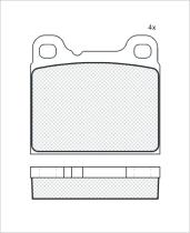 Icer 180890000 - PASTILLAS DE FRENO TRASERAS