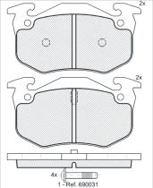 Icer 180929000 - PASTILLAS DE FRENO TRASERAS