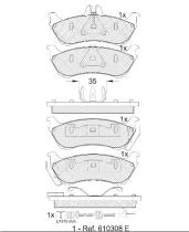  181392000 - PASTILLAS DE FRENO TRASERAS