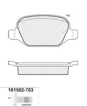 Icer 181502703 - PASTILLAS DE FRENO TRASERAS