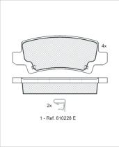 Icer 181514000 - PASTILLAS DE FRENO TRASERAS