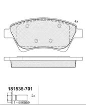 Icer 181535701 - PASTILLAS DE FRENO DELANTERAS