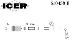 Icer 610458E - INDICAD.DESGASTE BMW BOLS.2UD.830MM