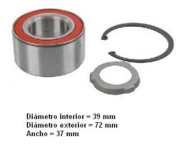  80517 - KIT RODAMIENTO RUEDA