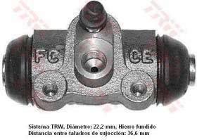  BWH130 - CILINDRO DE RUEDA TURISMO