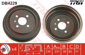 TRW DB4229 - TAMBOR FRENO